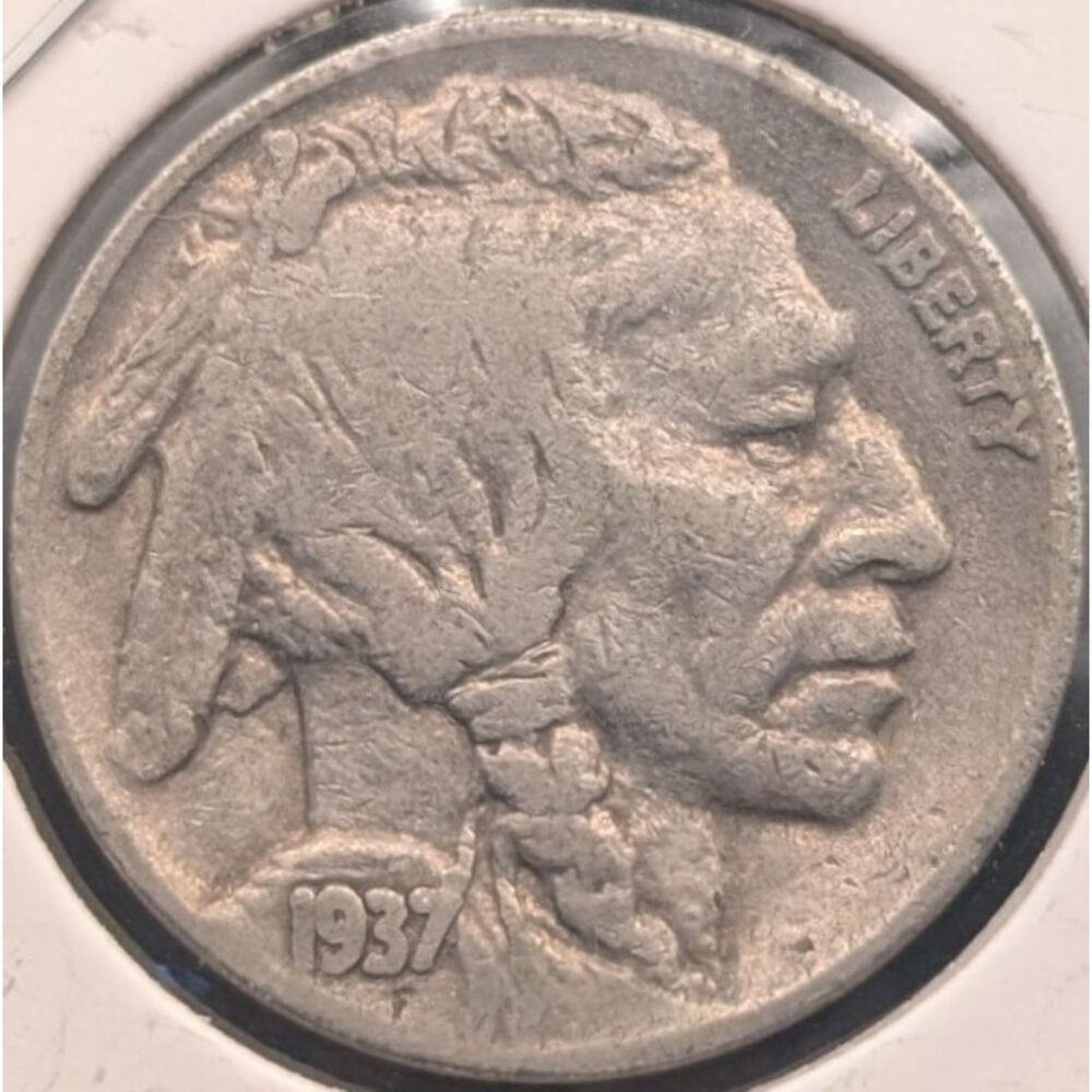 1937 Buffalo Nickel • Indian Head • 5c • UMM Finds NorCal - Picture 3 of 5